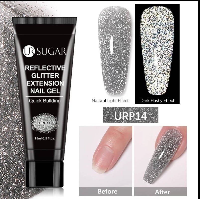 15мл. Светоотражающий полигель UrSugar Гель Акрил гель для наращивания ногтей. Блестки с эффектом мерцания
15мл. Светоотражающий полигель UrSugar Гель Акрил гель для наращивания ногтей. Блестки с эффектом мерцания