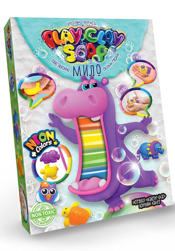 Набор для творчества PlayClay Soap 6 цветов Danko Toys PCS-03-01U детское мыло формочки креатив для детей 
Набор для творчества PlayClay Soap 6 цветов Danko Toys PCS-03-01U детское мыло формочки креатив для детей