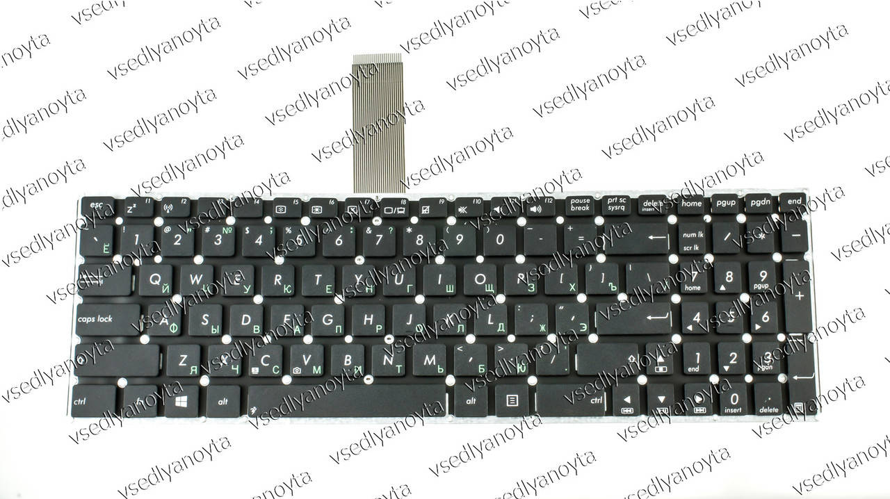 Клавиатура для ноутбука ASUS (X501, X550, X552, X750 series) rus, black, без фрейма, без креплений
Клавиатура для ноутбука ASUS (X501, X550, X552, X750 series) rus, black, без фрейма, без креплений