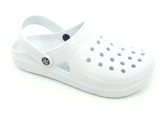 Кроксы белые медицинские к-34389, Белый 
Кроксы белые медицинские к-34389, Белый