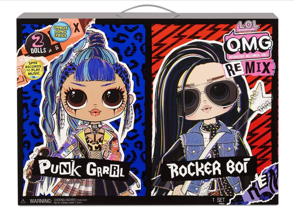 Набор ЛОЛ ОМГ Ремикс Рокер Бой и Панк Грррл лол Дуэт L.O.L. Surprise! O.M.G. Remix Rocker Boi and Punk Grrrl
Набор ЛОЛ ОМГ Ремикс Рокер Бой и Панк Грррл лол Дуэт L.O.L. Surprise! O.M.G. Remix Rocker Boi and Punk Grrrl