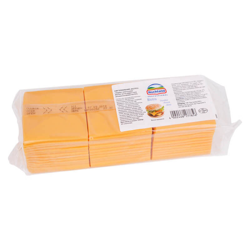 Сыр тостовый слайс Чеддер "Hochland" упаковка 1.033 kg
Сыр тостовый слайс Чеддер "Hochland" упаковка 1.033 kg