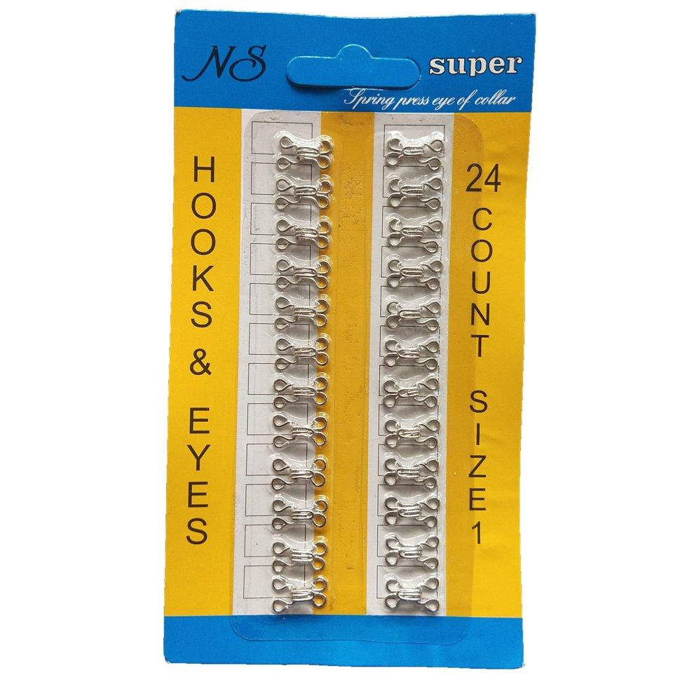 1 крючки, застежки для одежды Sindtex серые 24шт, Серый
1 крючки, застежки для одежды Sindtex серые 24шт, Серый