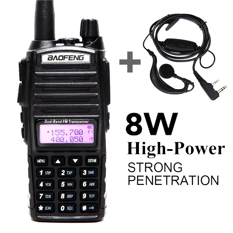 Рация Baofeng UV-82 8W усиленная PRO серия VHF/UHF, фонарь, 2xPTT кнопка, гарнитура, дальность 10км, ОРИГИНАЛ
Рация Baofeng UV-82 8W усиленная PRO серия VHF/UHF, фонарь, 2xPTT кнопка, гарнитура, дальность 10км, ОРИГИНАЛ