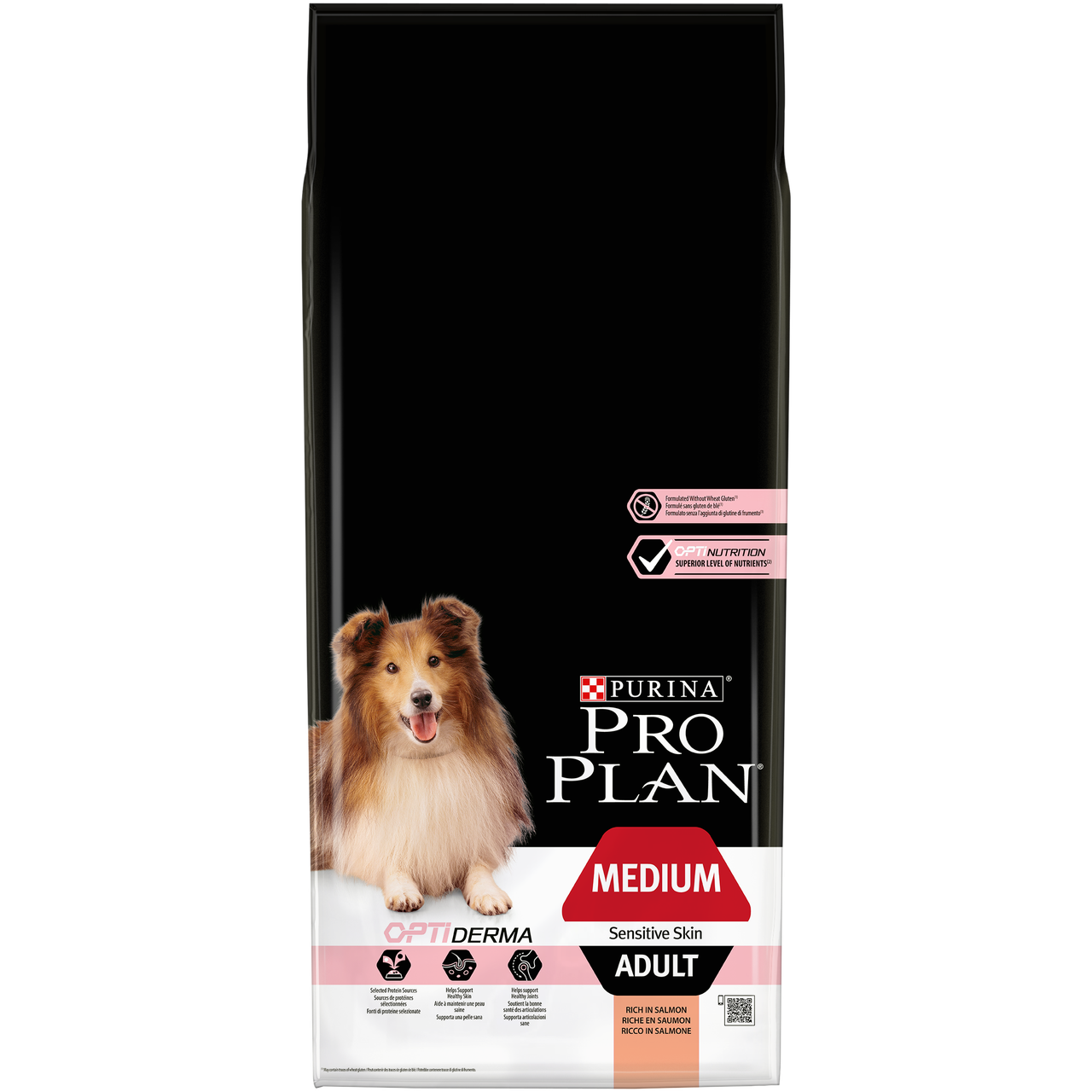 Purina Pro Plan Dog Medium Adult Sensitive Skin Optiderma 14кг - для собак средних пород c лососем
Purina Pro Plan Dog Medium Adult Sensitive Skin Optiderma 14кг - для собак средних пород c лососем