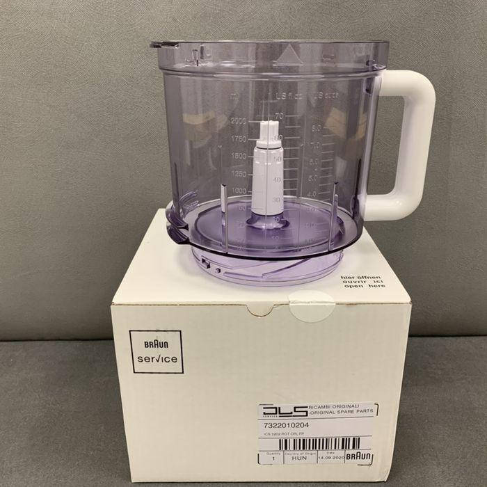 Чаша блендера основная 2 л для кухонного комбайна Braun Combimax K700, K750, FX 3030 .. 7322010204
Чаша блендера основная 2 л для кухонного комбайна Braun Combimax K700, K750, FX 3030 .. 7322010204