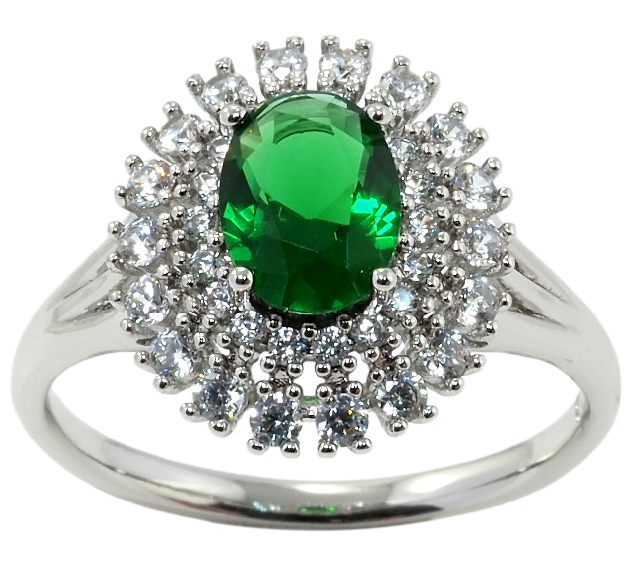 Кольцо Xuping Родий "Зеленый фианит в обрамлении циркония" р.16.5,17,17.5,18
Кольцо Xuping Родий "Зеленый фианит в обрамлении циркония" р.16.5,17,17.5,18