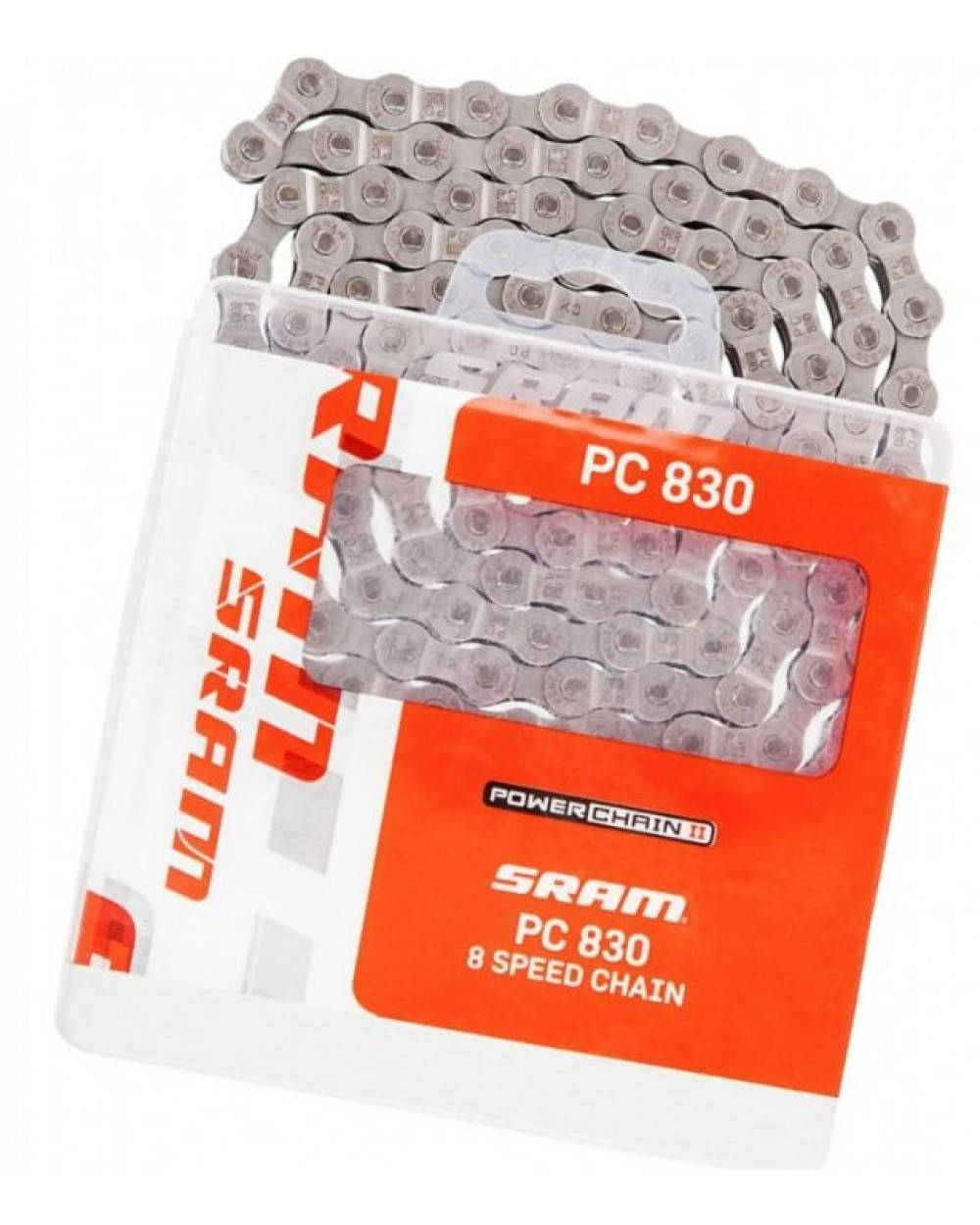 Цепь SRAM PC-830 114 звеньев 8 spd, серебристый (PC-830) 
Цепь SRAM PC-830 114 звеньев 8 spd, серебристый (PC-830)