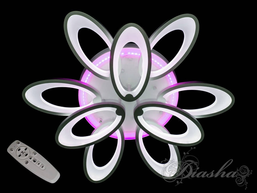 Потолочная светодиодная люстра с разноцветной подсветкой 1673/6+3WH LED 3color dimmer
Потолочная светодиодная люстра с разноцветной подсветкой 1673/6+3WH LED 3color dimmer