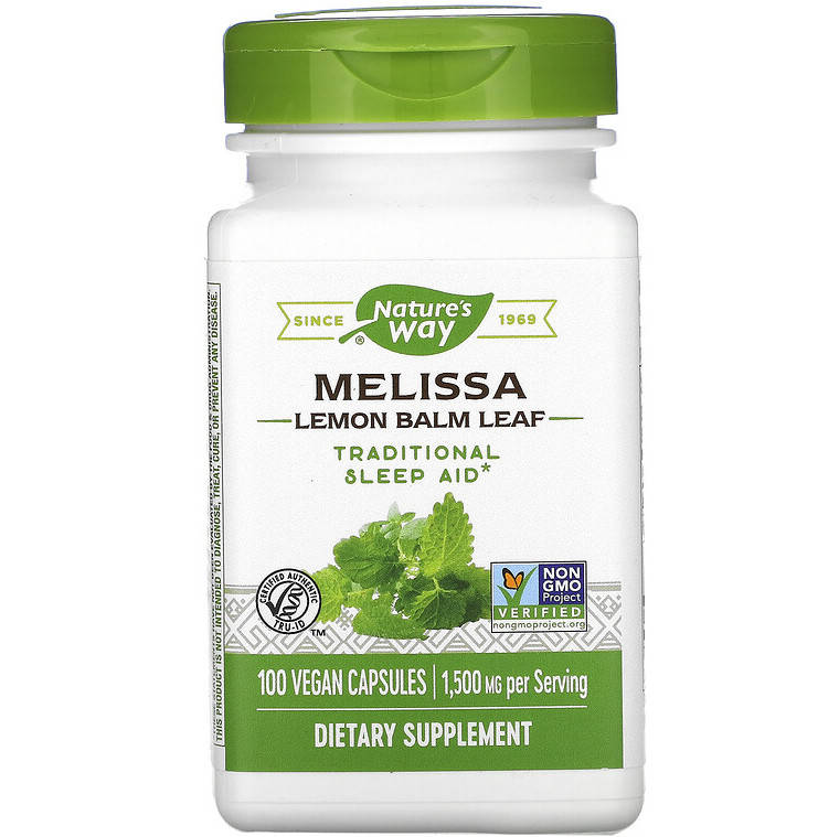 Мелисса Nature's Way "Melissa Lemon Balm Leaf" лимонный бальзам, 1500 мг (100 капсул)
Мелисса Nature's Way "Melissa Lemon Balm Leaf" лимонный бальзам, 1500 мг (100 капсул)