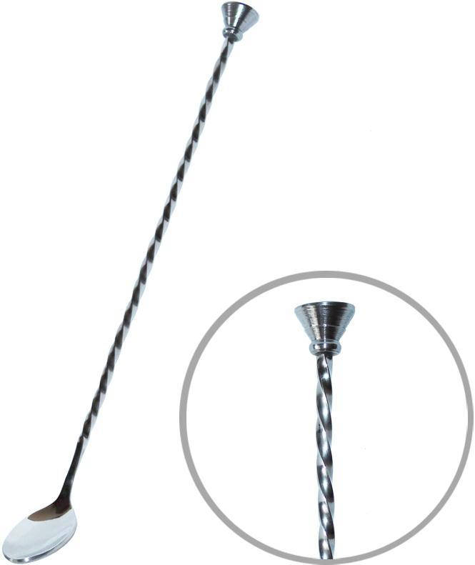 Ложка BARPRO барная витая 28см с мадлером (коктейльная ложка)
Ложка BARPRO барная витая 28см с мадлером (коктейльная ложка)