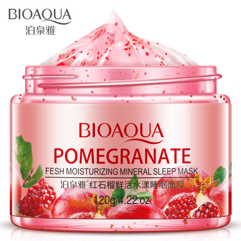 Ночная маска для кожи лица с экстрактом граната Bioaqua Pomegranate Fesh Moisturizing Mineral Sleep Mask, 120г
Ночная маска для кожи лица с экстрактом граната Bioaqua Pomegranate Fesh Moisturizing Mineral Sleep Mask, 120г