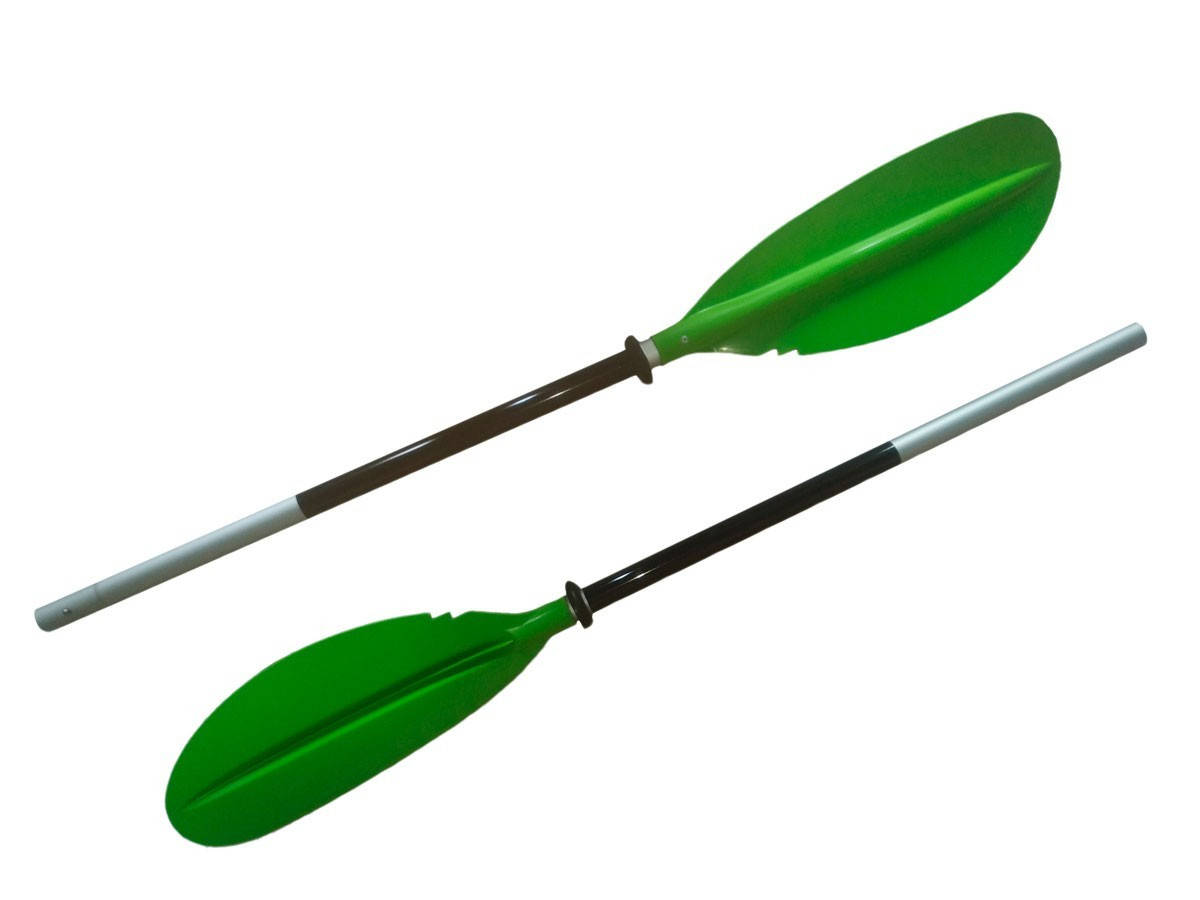 Весло двухсекционное для байдарок и каяков Зелёный 230 
Весло двухсекционное для байдарок и каяков Зелёный 230