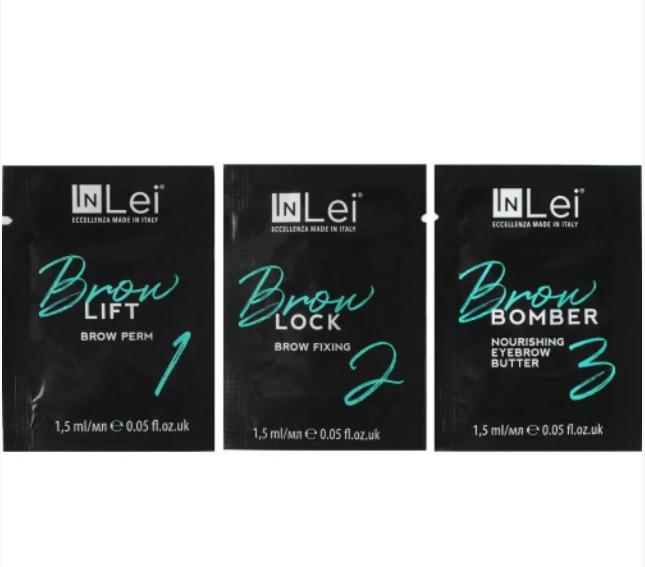 Набор составов для бровей InLei (BROW LIFT1, BROW LOCK2, BROW BOMBER3) в саше по 1.5 мл
Набор составов для бровей InLei (BROW LIFT1, BROW LOCK2, BROW BOMBER3) в саше по 1.5 мл
