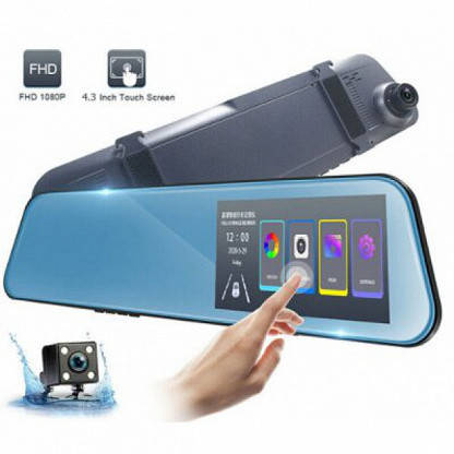 Автомобильный видеорегистратор зеркало 1031 LCD 4.3" Touch screen (2 камеры) 1080P Full HD
Автомобильный видеорегистратор зеркало 1031 LCD 4.3" Touch screen (2 камеры) 1080P Full HD