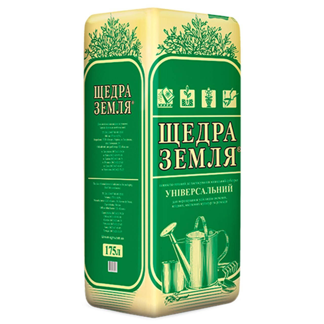 Субстрат Щедра земля универсальный 175 л
Субстрат Щедра земля универсальный 175 л