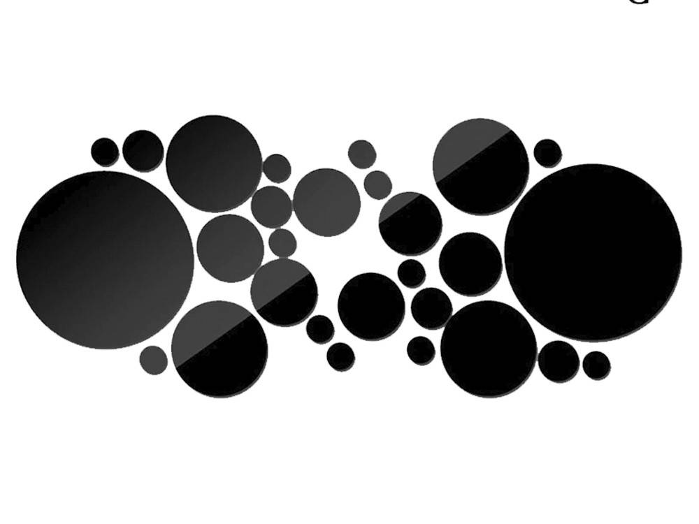 3D Наклейка на стену зеркальная 30 шт Черный
3D Наклейка на стену зеркальная 30 шт Черный