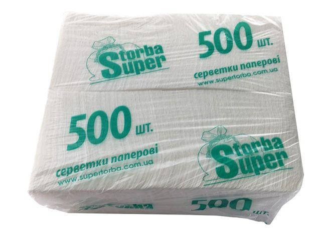 Салфетка для сервировки 500 листов белая Супер Торба (1 пачка), Белый
Салфетка для сервировки 500 листов белая Супер Торба (1 пачка), Белый