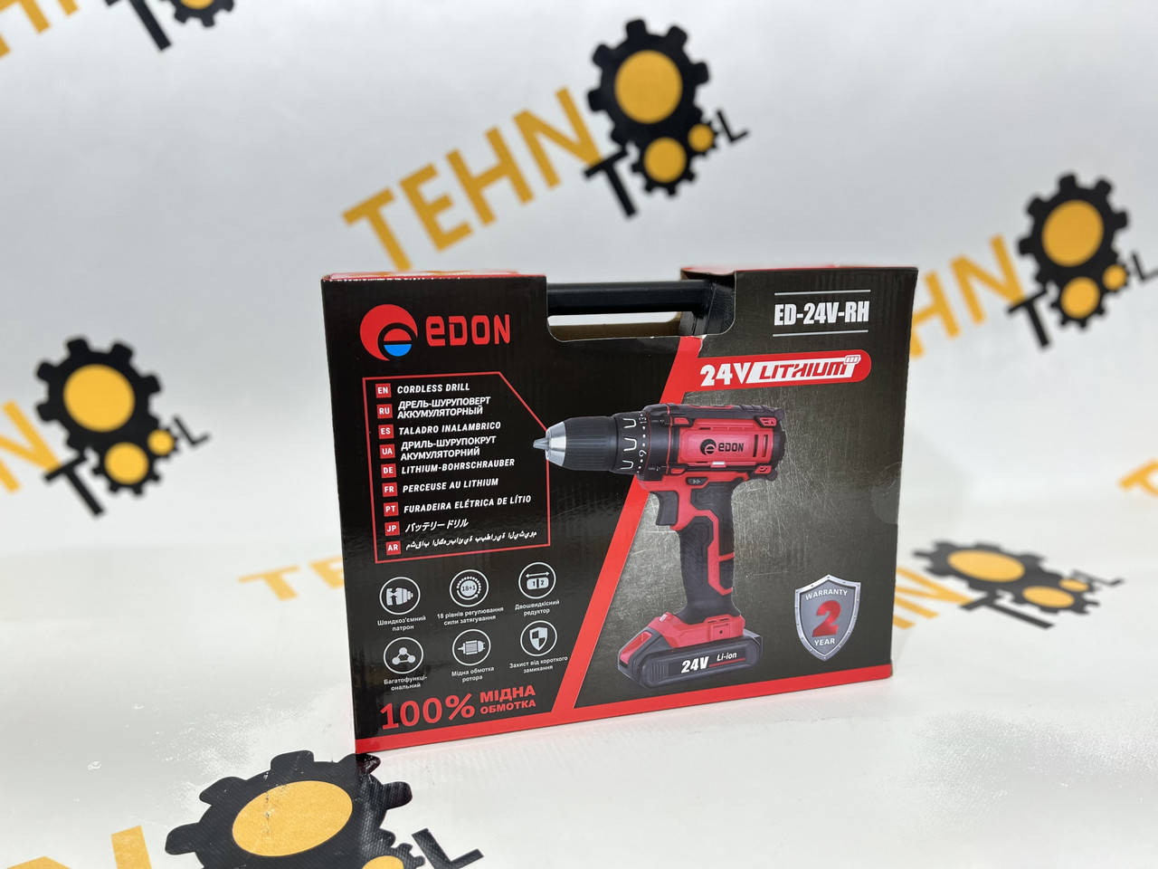 Аккумуляторный шуруповёрт Edon ED-24V-RH
Аккумуляторный шуруповёрт Edon ED-24V-RH