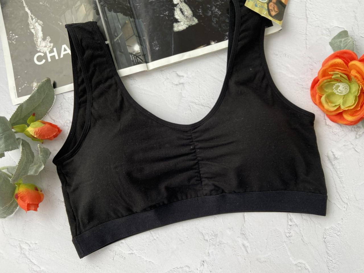 4XL,5XL,6XL Черный бесшовный хлопковый топ больших размеров без косточек на съёмном поролоне
4XL,5XL,6XL Черный бесшовный хлопковый топ больших размеров без косточек на съёмном поролоне