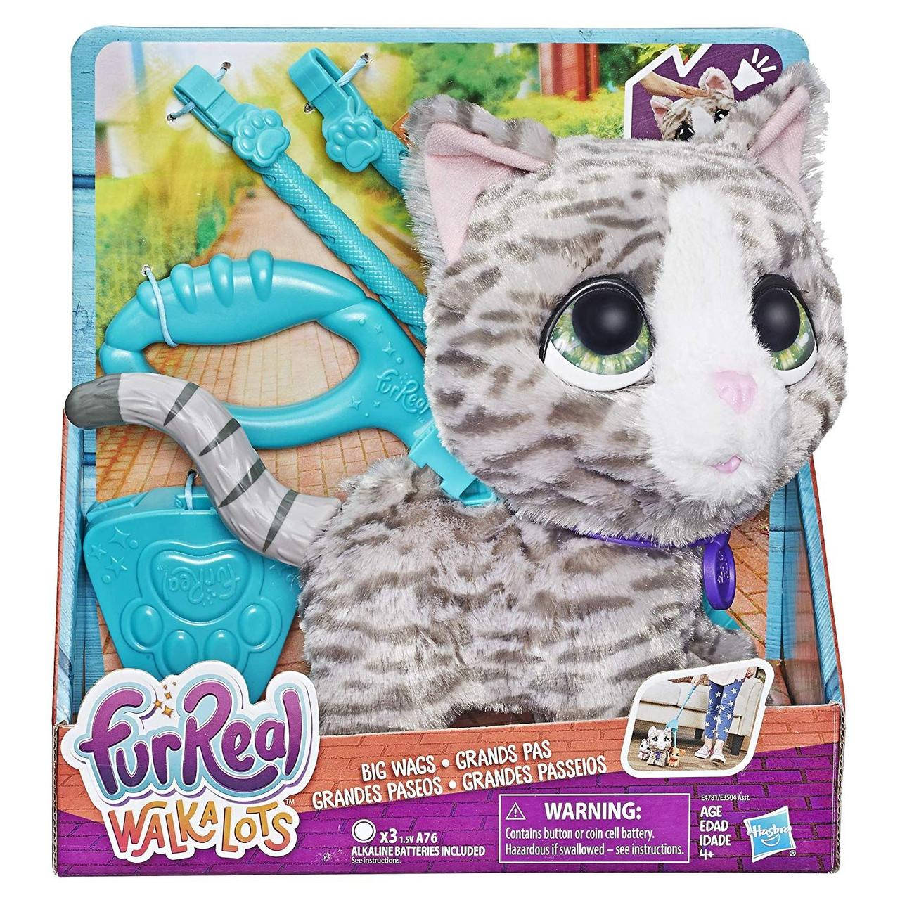 Интерактивный котенок Furreal Friends Walkalots Kitty Hasbro Игрушка на поводке Большой питомец, Серый
Интерактивный котенок Furreal Friends Walkalots Kitty Hasbro Игрушка на поводке Большой питомец, Серый