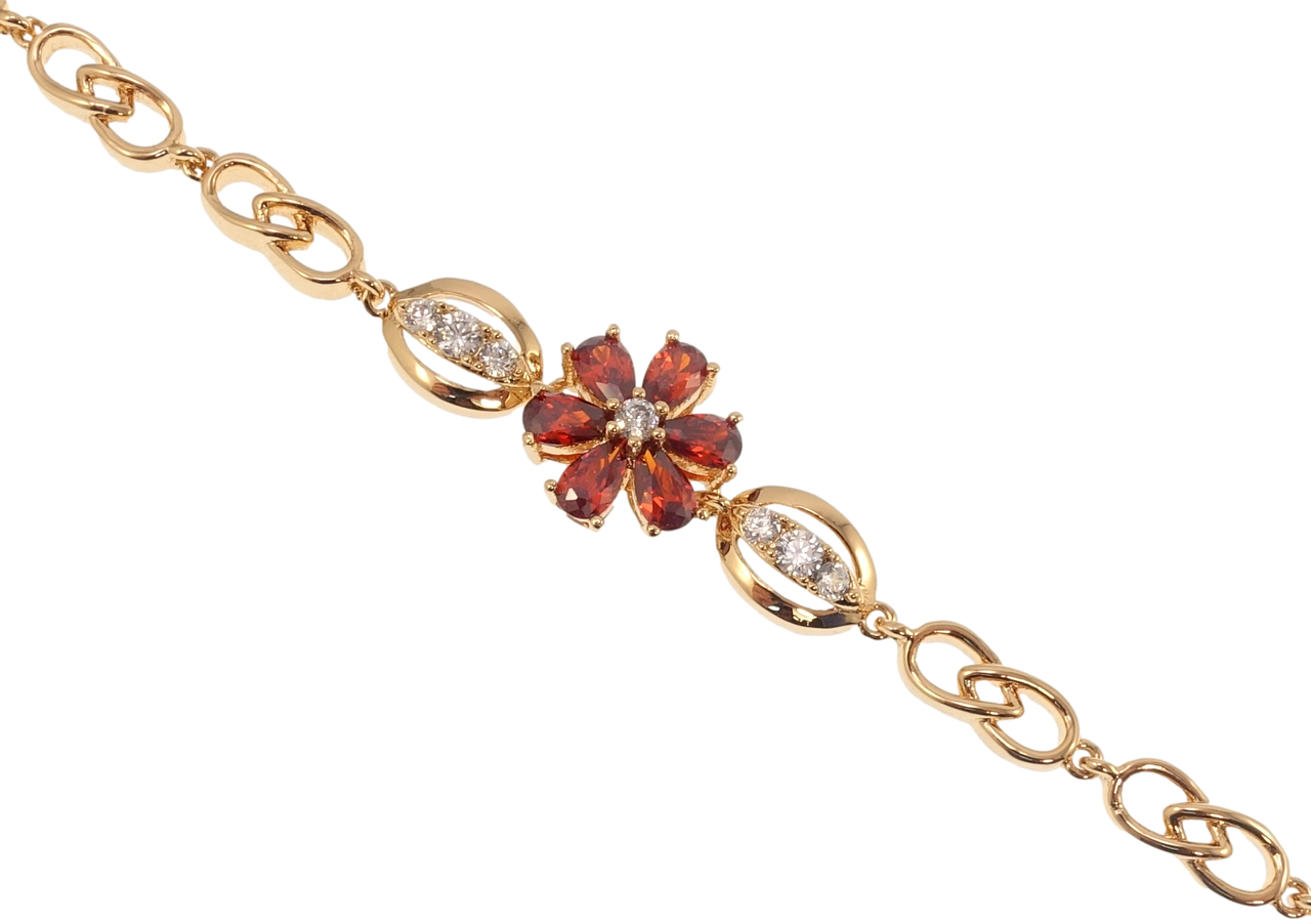 Браслет Xuping Позолота 18K "Цветок с красными фианитами" длина с доп.замком 17.5,19.5см х 5-7мм
Браслет Xuping Позолота 18K "Цветок с красными фианитами" длина с доп.замком 17.5,19.5см х 5-7мм