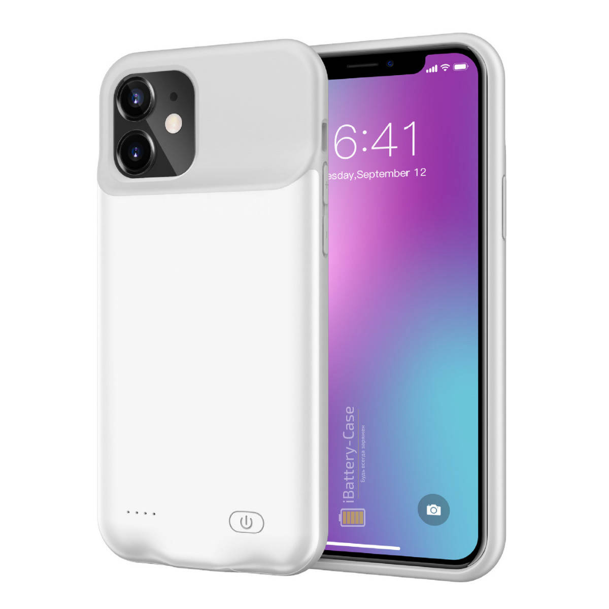 Чехол powerbank iBattery для iPhone 11 6000 mAh white, Белый 
Чехол powerbank iBattery для iPhone 11 6000 mAh white, Белый