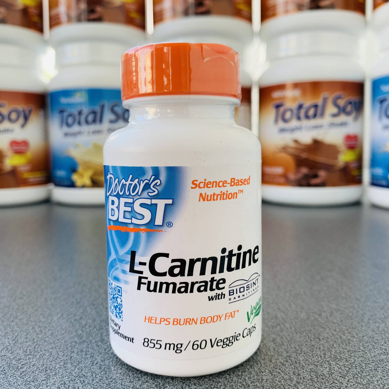 Doctor's Best, L-карнитин фумарат с карнитинами Biosint, 855 мг, 60 вегетарианских капсул
Doctor's Best, L-карнитин фумарат с карнитинами Biosint, 855 мг, 60 вегетарианских капсул