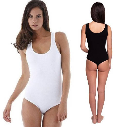 Боди стринг женское белое майка без рукавов с вырезом хлопок стрейч трикотажная Украина 46, Белый 
Боди стринг женское белое майка без рукавов с вырезом хлопок стрейч трикотажная Украина 46, Белый