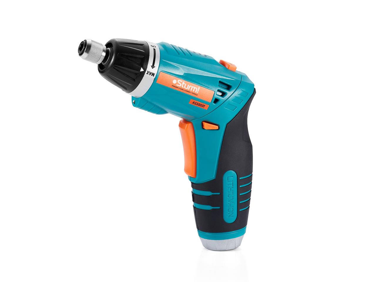 Аккумуляторная отвертка Sturm AS3503T 3,6 В, 2 А/ч
Аккумуляторная отвертка Sturm AS3503T 3,6 В, 2 А/ч