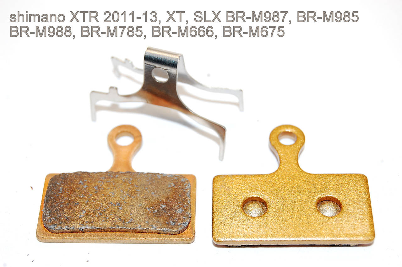 Гальмівні колодки Shimano XTR M985, M987, M988 BR-M8000 BR-M8100, BR-M785 / SLX BR-M666 спечений метал
Гальмівні колодки Shimano XTR M985, M987, M988 BR-M8000 BR-M8100, BR-M785 / SLX BR-M666 спечений метал