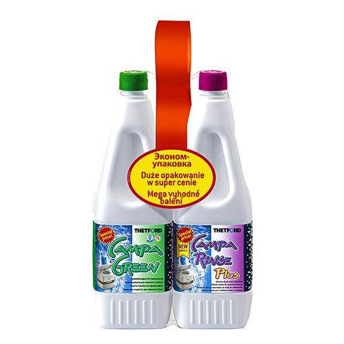 Комплект: Жидкость для биотуалета DuoPack ”Campa Green” 1,5 л +”Campa Rinse” 1,5 л (верхний и нижний бак)
Комплект: Жидкость для биотуалета DuoPack ”Campa Green” 1,5 л +”Campa Rinse” 1,5 л (верхний и нижний бак)