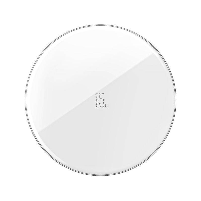 Безпровідний зарядний пристрій Baseus Simple, біле, USB тип-C, 15 Вт, з USB кабелем тип-C, #WXJK-B02
Безпровідний зарядний пристрій Baseus Simple, біле, USB тип-C, 15 Вт, з USB кабелем тип-C, #WXJK-B02