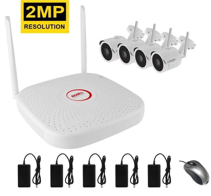 Комплект видеонаблюдения беспроводной на 4 камеры Longse WIFI 3604-2Mp Kit 4, 300 метров, 2 Мп, FullHD 1080P
Комплект видеонаблюдения беспроводной на 4 камеры Longse WIFI 3604-2Mp Kit 4, 300 метров, 2 Мп, FullHD 1080P