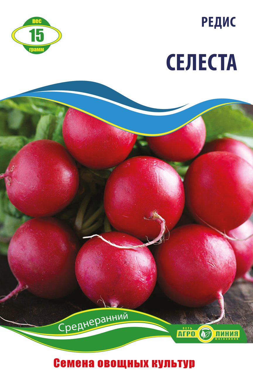 Семена редиса Селеста 15 г Агролиния 
Семена редиса Селеста 15 г Агролиния