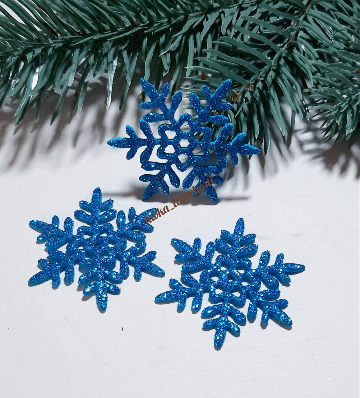 Сніжинки 004 темно-голубий 
Сніжинки 004 темно-голубий