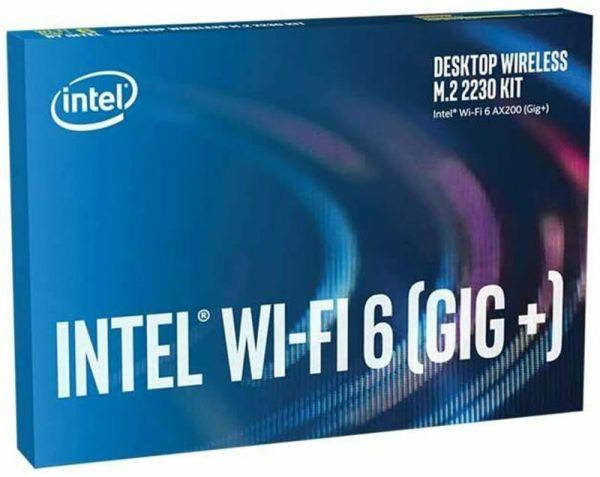 Сетевой адаптер Intel AX200 (AX200.NGWG.DTK) (WiFi6, AX2400, BT 5.2, M.2 2230, 2хвнешние антенны) (код
Сетевой адаптер Intel AX200 (AX200.NGWG.DTK) (WiFi6, AX2400, BT 5.2, M.2 2230, 2хвнешние антенны) (код