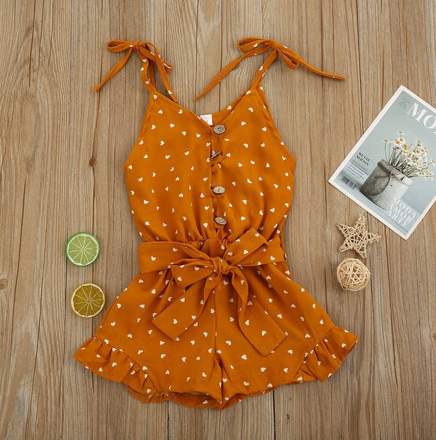 Комбинезон на лето для девочки Hearts желтый 1347 
Комбинезон на лето для девочки Hearts желтый 1347