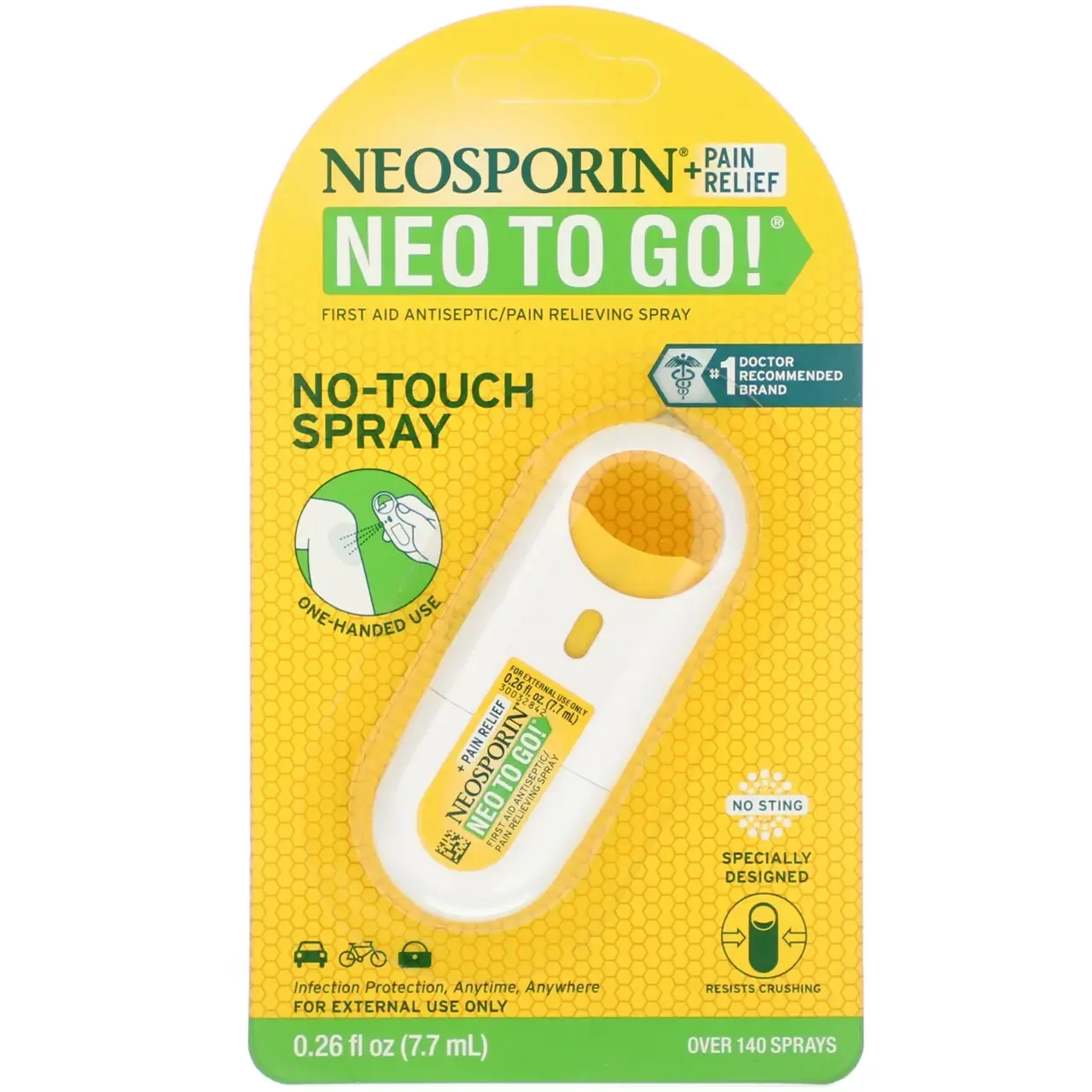 Neosporin, + Обезболивающее средство Neo To Go!, Антисептический обезболивающий спрей для оказания первой
Neosporin, + Обезболивающее средство Neo To Go!, Антисептический обезболивающий спрей для оказания первой