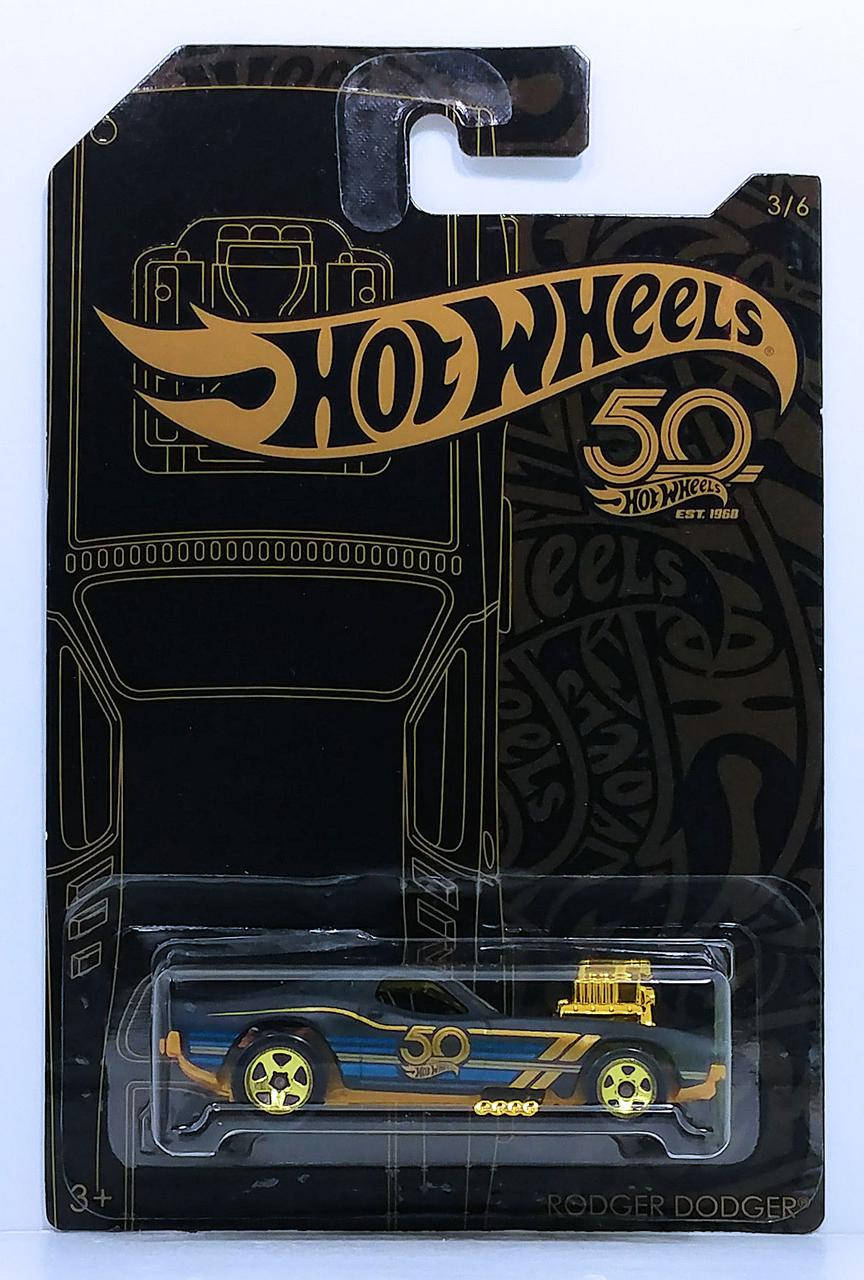 Машинка Hot Wheels - Rodger Dodger - 2018 50th Anniversary - Black & Gold (#03) - FRN36. Mattel. Оригинал, Черный
Машинка Hot Wheels - Rodger Dodger - 2018 50th Anniversary - Black & Gold (#03) - FRN36. Mattel. Оригинал, Черный