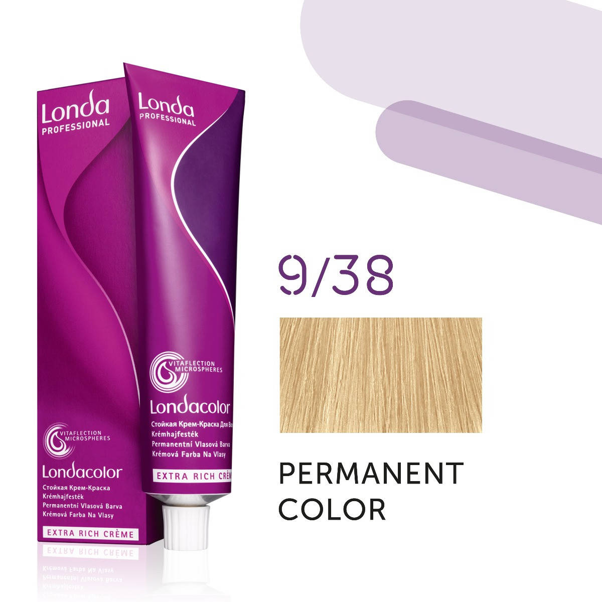 Краска для волос Londa Professional Color 9/38 очень светлый блонд золотисто-перламутровый
Краска для волос Londa Professional Color 9/38 очень светлый блонд золотисто-перламутровый