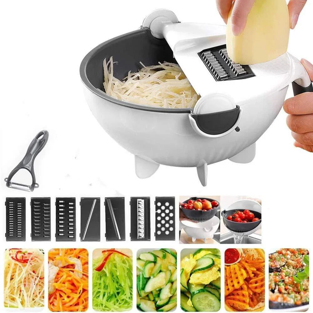 Многофункциональная овощерезка 9 в 1 Vegetable Cutter 005 VC мультислайсер терка для овощей
Многофункциональная овощерезка 9 в 1 Vegetable Cutter 005 VC мультислайсер терка для овощей
