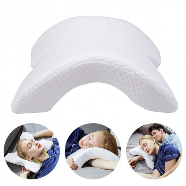Ортопедическая подушка ТУННЕЛЬ Memory Foam Pillow, подушка для шеи с эффектом памяти из пены, Белый
Ортопедическая подушка ТУННЕЛЬ Memory Foam Pillow, подушка для шеи с эффектом памяти из пены, Белый