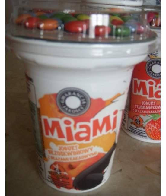 Йогурт персиковый с драже Miami 135 гр
Йогурт персиковый с драже Miami 135 гр