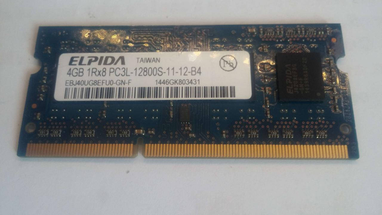 Для ноутбука 4GB DDR3L 1600MHz Elpida PC3L 12800S 1Rx8 EBJ40UG8EFU0-GN-F RAM Оперативная память
Для ноутбука 4GB DDR3L 1600MHz Elpida PC3L 12800S 1Rx8 EBJ40UG8EFU0-GN-F RAM Оперативная память