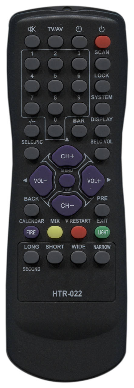 Пульт для телевизора Haier HTR-022 
Пульт для телевизора Haier HTR-022