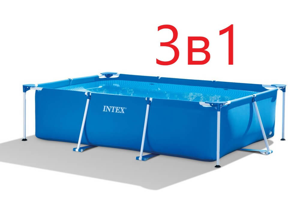 Каркасный бассейн Intex 28272 , 300 х 200 х 75 см (насос фильтр, тент, подстилка)
Каркасный бассейн Intex 28272 , 300 х 200 х 75 см (насос фильтр, тент, подстилка)