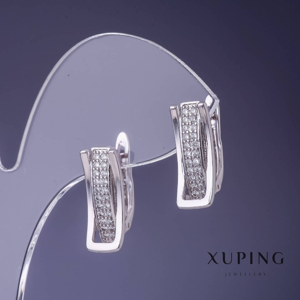 Серьги Xuping 18х7м "родий"
Серьги Xuping 18х7м "родий"