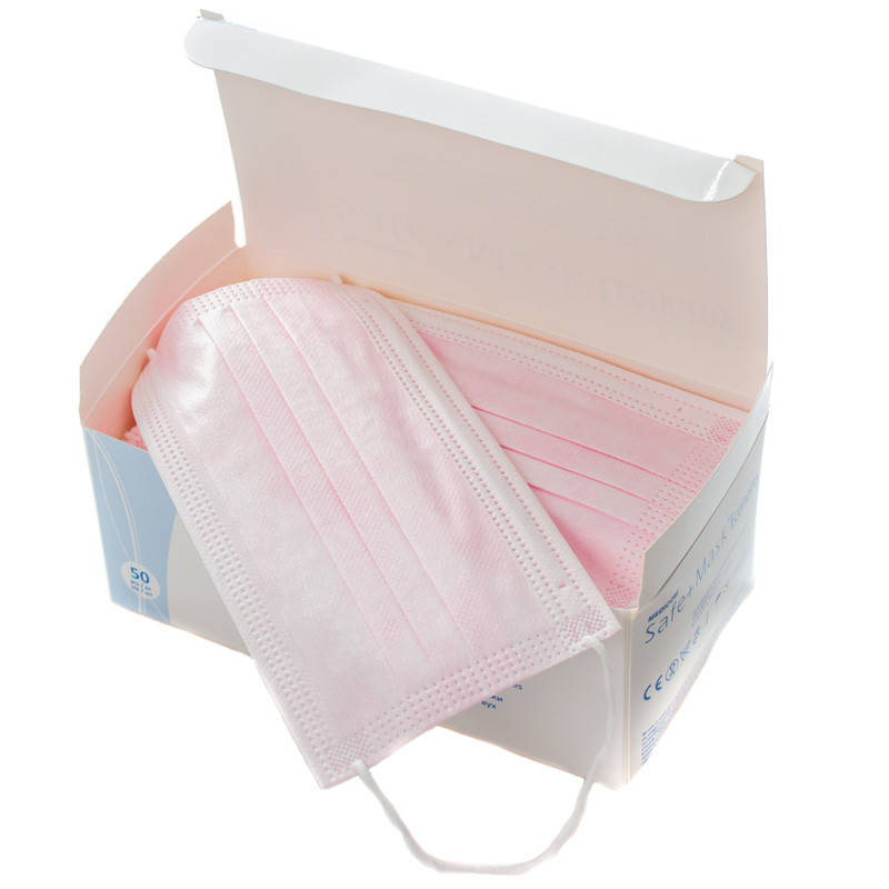 Маски медицинские, процедурные, трехслойные с петлями для ушей, Розовые (50 шт/уп) Medicom, Розовый
Маски медицинские, процедурные, трехслойные с петлями для ушей, Розовые (50 шт/уп) Medicom, Розовый