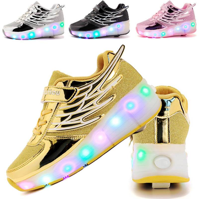 Роликовые кроссовки в стиле Heelys с LED подошвой, золото, серебро, розовые, черные (ANGEL- 001766)
Роликовые кроссовки в стиле Heelys с LED подошвой, золото, серебро, розовые, черные (ANGEL- 001766)